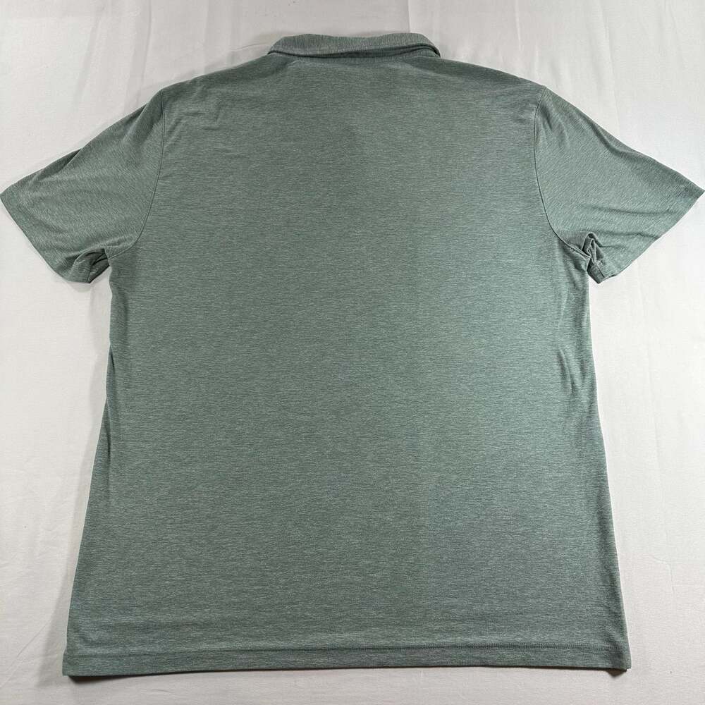 Vuori Men's Performance Polo Shirt Green Heathered Short Sleeve Preppy Medium - Picture 3 of 8